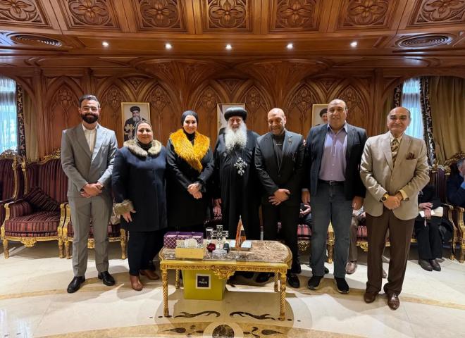 التحالف الوطني بالغربية يرسّخ قيم الوحدة الوطنية بزيارة مطرانية طنطا والكنيسة الإنجيلية الأولى